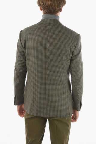 Blazer a 2 Bottoni LEADER SOFT in Mini Check con Revers Classico