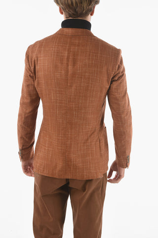 2-Knopf-Blazer GATE aus Seide mit klassischem Revers