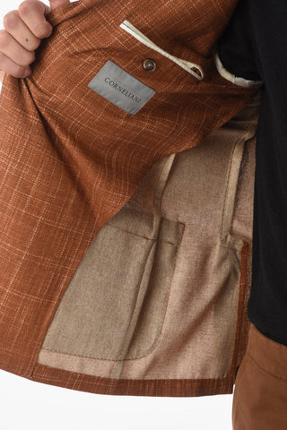 2-Knopf-Blazer GATE aus Seide mit klassischem Revers