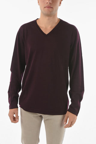 CC COLLECTION V Neck Virgin Wool Sweater