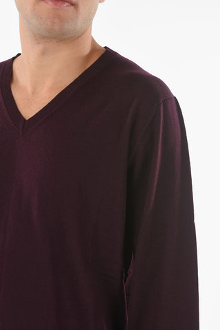 CC COLLECTION V Neck Virgin Wool Sweater