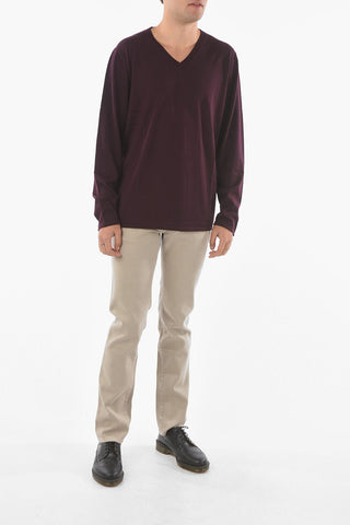 CC COLLECTION V Neck Virgin Wool Sweater