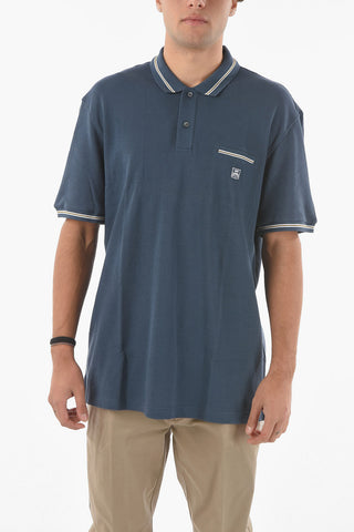 ID Flush Breast-pocket PIQUET Cotton Polo