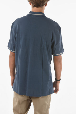 ID Flush Breast-pocket PIQUET Cotton Polo