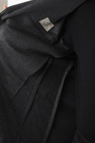 CC COLLECTION Cappotto in Puro Cashmere con Motivo Pied de Poule