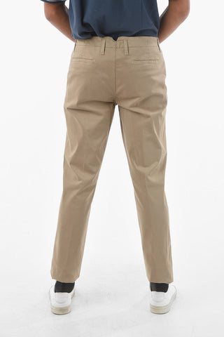 ID Einfarbige Chinohose aus Stretch-Baumwolle