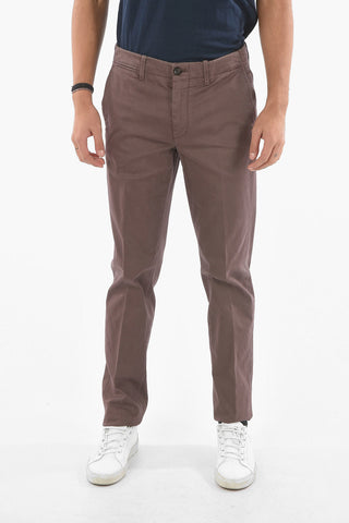 ID Pantaloni Chino in Cotone Stretch con Passanti
