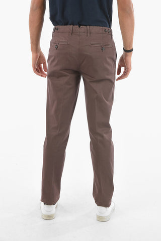 ID Pantaloni Chino in Cotone Stretch con Passanti