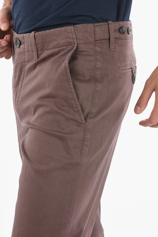 ID Pantaloni Chino in Cotone Stretch con Passanti