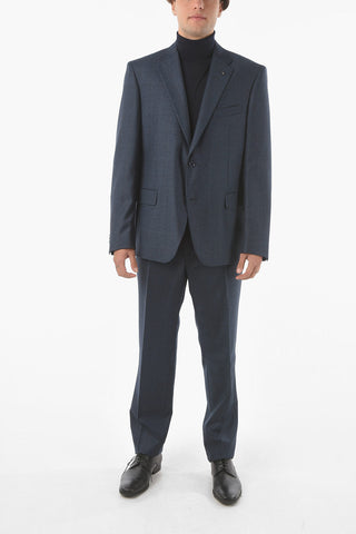 CC COLLECTION District Check Motif RIGHT Virgin Wool Suit