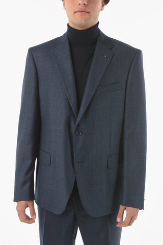 CC COLLECTION District Check Motif RIGHT Virgin Wool Suit