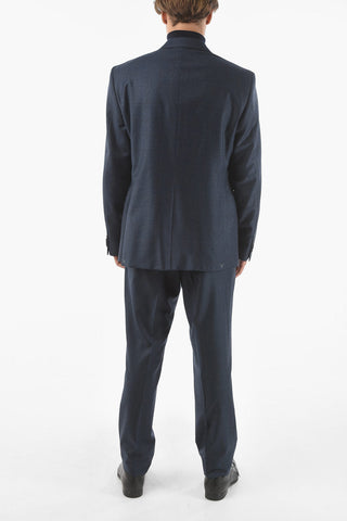 CC COLLECTION District Check Motif RIGHT Virgin Wool Suit