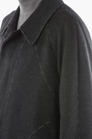 Virgin Wool Coat with Belt