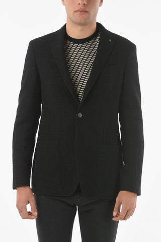 CC COLLECTION Half-lined RIGHT Notch Lapel Blazer