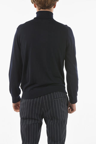 ZZEGNA Wool Lightweight Turtleneck Sweater