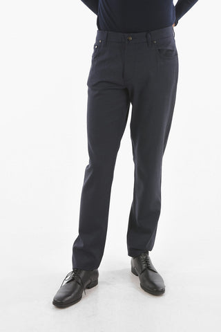 ID 5 Pockets Stretch Virgin Wool Pants