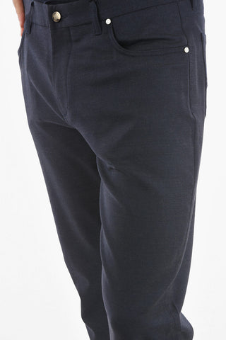 ID 5 Pockets Stretch Virgin Wool Pants