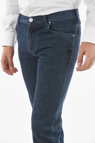 ID LUXURY DENIM 5 Pocket Slim Fit Denims with Logoed Back Pockets