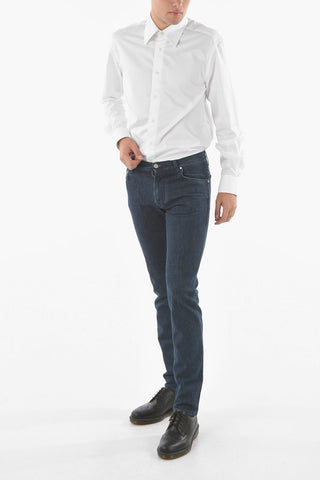 ID LUXURY DENIM 5 Pocket Slim Fit Denims with Logoed Back Pockets