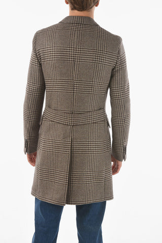 CC COLLECTION Cappotto Semifoderato con Motivo Pied de Poule