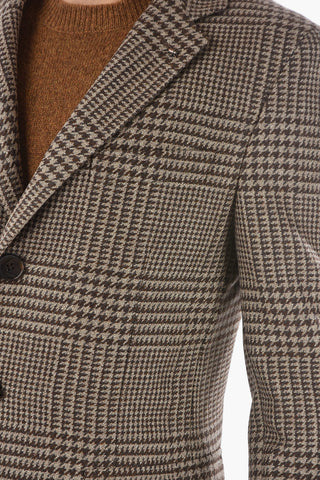 CC COLLECTION Cappotto Semifoderato con Motivo Pied de Poule