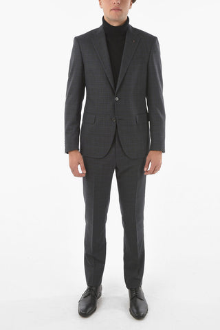 CC COLLECTION 2 Button RIGHT Windowpane Check Suit