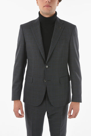 CC COLLECTION 2 Button RIGHT Windowpane Check Suit