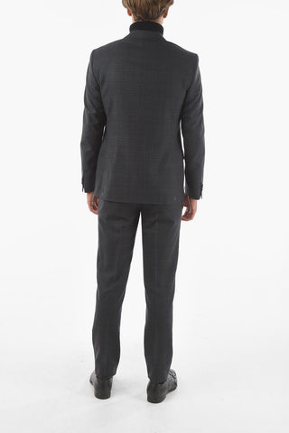 CC COLLECTION 2 Button RIGHT Windowpane Check Suit