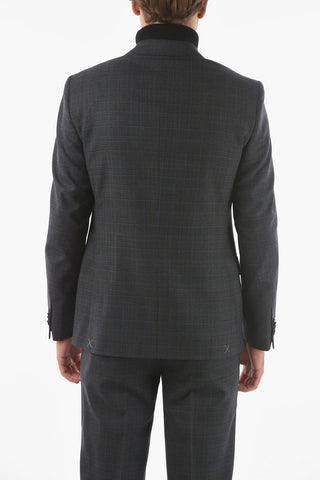 CC COLLECTION 2 Button RIGHT Windowpane Check Suit