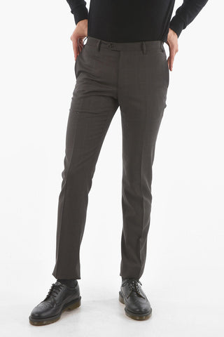 Windowpane Check Virgin Wool ACADEMY Trousers