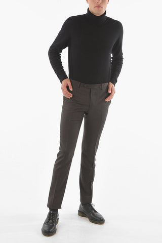 Windowpane Check Virgin Wool ACADEMY Trousers