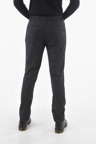 Single Pleat Virgin Wool and Silk LEADER Pants