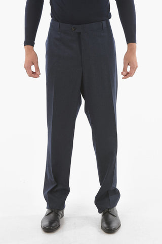 Wool MANTUA Trousers with Scalloped Hem