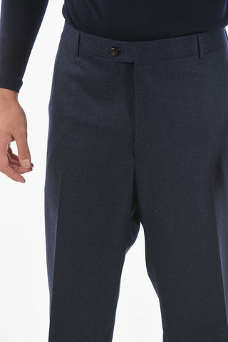 Wool MANTUA Trousers with Scalloped Hem