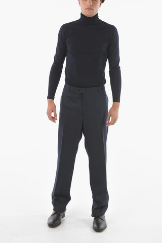 Wool MANTUA Trousers with Scalloped Hem
