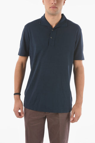 Polo a 2 Bottoni in Cotone