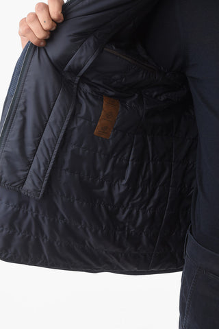 ID Detachable Vest Padded Glen Check Blazer