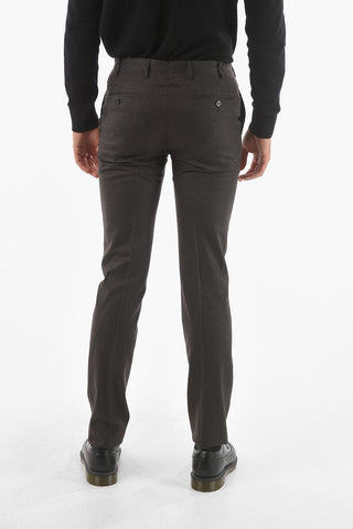 Wool And Cashmere ACADEMY Trousers with Scalloped Hem