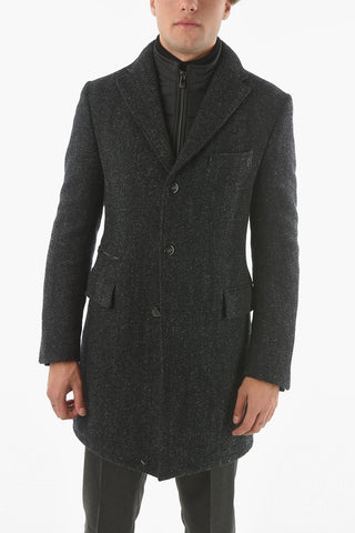 ID Bouclè chesterfield Coat with Removable Chest Piece