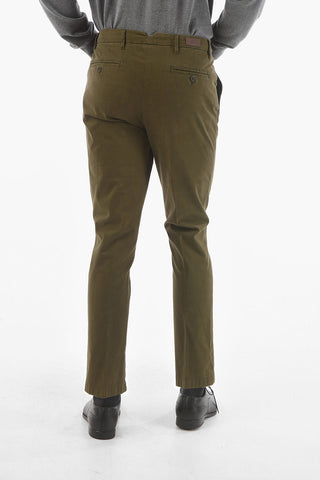 CC COLLECTION Stretch Cotton Single-Pleat Pants