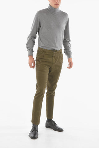 CC COLLECTION Stretch Cotton Single-Pleat Pants