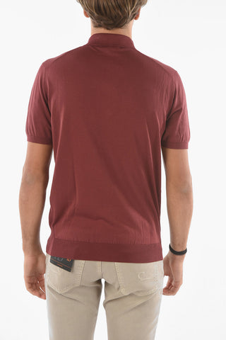 Half Zipped Cotton Polo