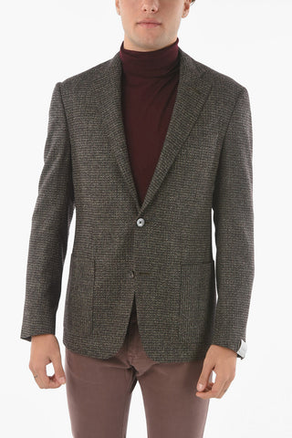 Tweed Wool-blend GATE 2-button Blazer with Patch Pockets