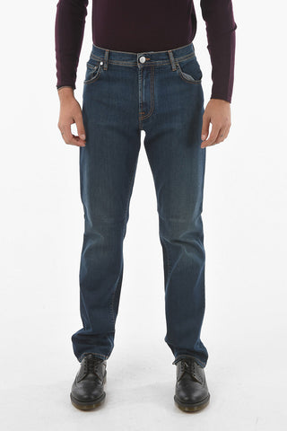 ID 5 Pockets Dark Wash Straight Fit Denims 20cm