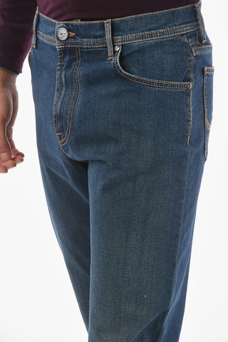 ID 5 Pockets Dark Wash Straight Fit Denims 20cm