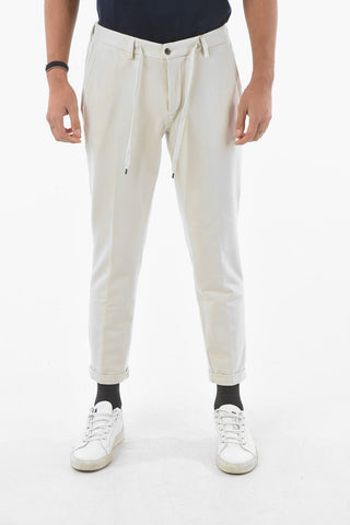 CC COLLECTION Pantaloni 4 Tasche in Jersey di Cotone 