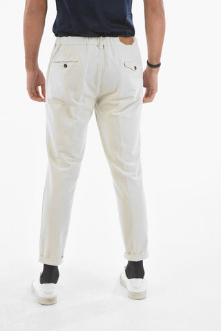 CC COLLECTION Pantaloni 4 Tasche in Jersey di Cotone 