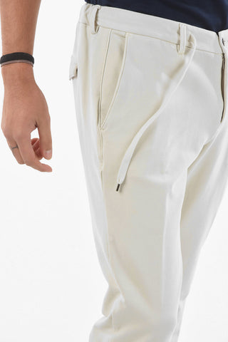 CC COLLECTION Pantaloni 4 Tasche in Jersey di Cotone 