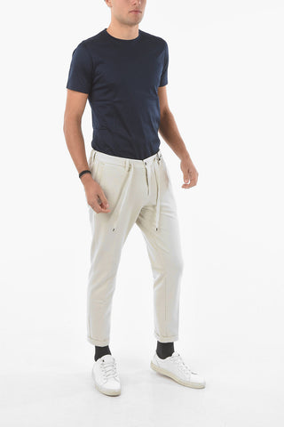 CC COLLECTION Pantaloni 4 Tasche in Jersey di Cotone 
