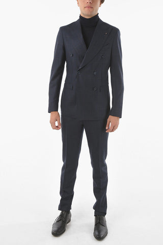 CC COLLECTION Double-breasted REWARD District Check Suit